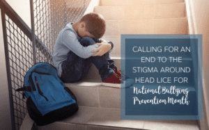sad boy on stairs - We are calling for an end to the stigma around head lice
